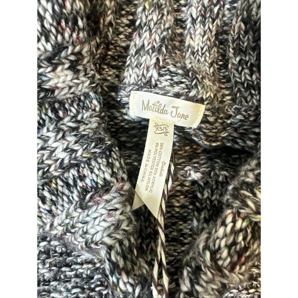 Matilda Jane Wonderment Evening Stroll Sweater XS/S Gray Knit - Picture 9 of 12